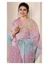 Vin Ombre Moonga Silk With Sequence Embroidery Fency Thread Work Dress Material Wholesale In India